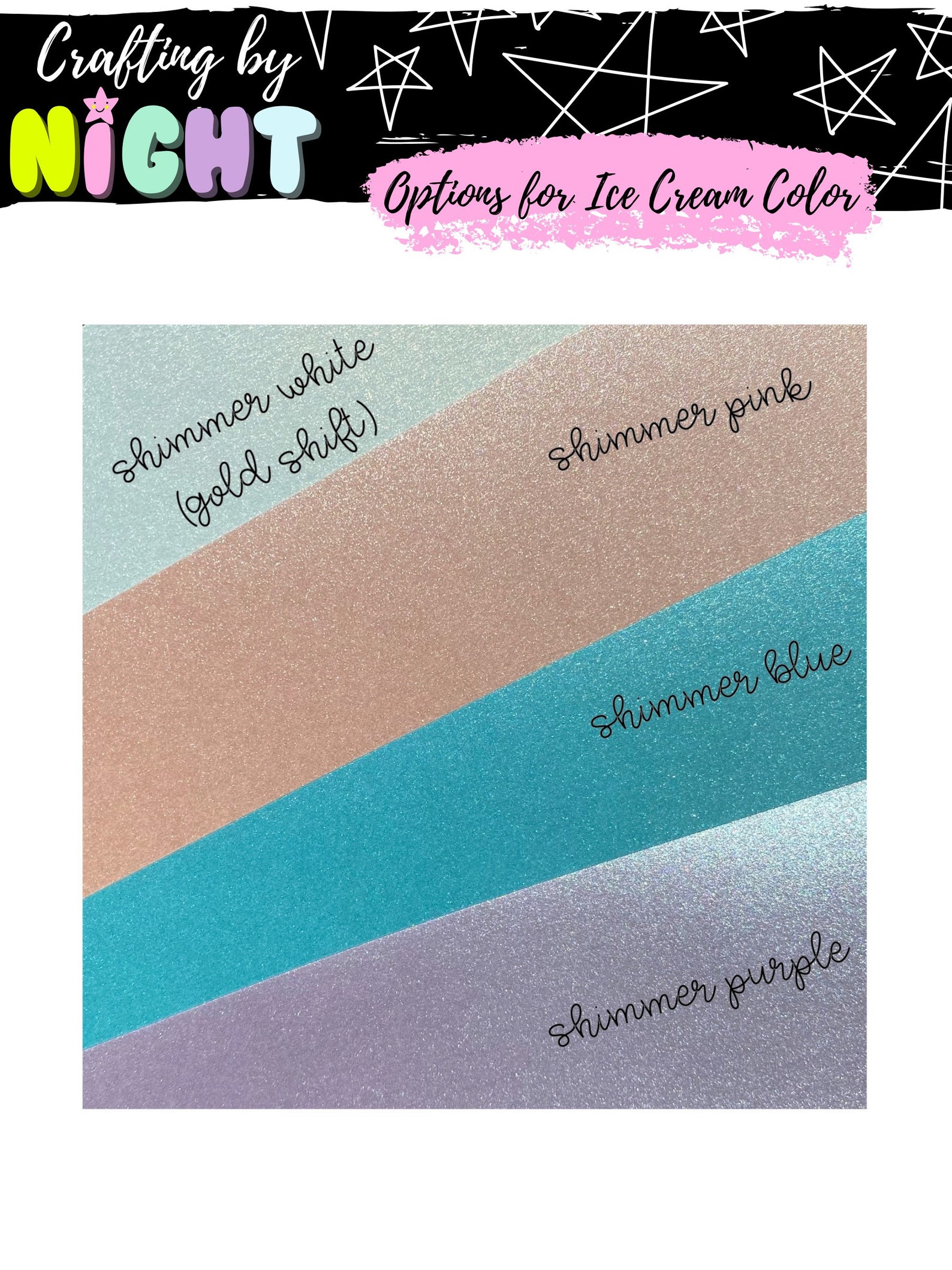 Purple and Pink Personalized Ice Cream Cake Topper