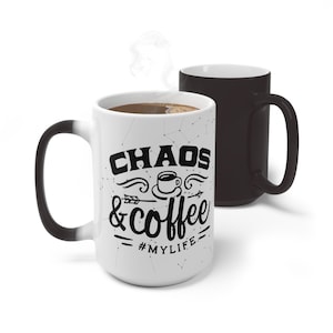 Chaos and Coffee Constellations Magic Mug, 11oz,15 oz