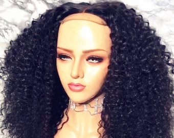 kinky curly hair wig frontal lace human hair wig for women with baby hair full lace wig glueless wigs 360 lace hair wig bleached knots
