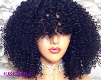 kinky curly hair wig frontal lace human hair wig for women with baby hair full lace wig glueless wigs 360 lace hair wig bleached knots