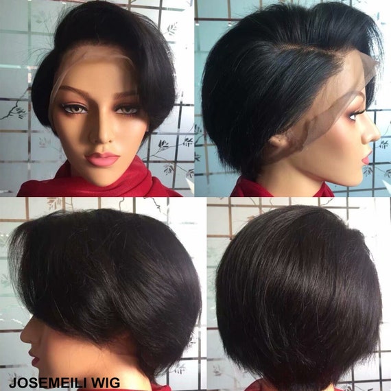 200% Density Bob Women Wigs Human Hair Wigs 13x4 Front Lace  display picture 3