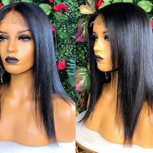 PU Fake Scalp 5x5 Silk Straight Women Wigs Virgin Hair - Etsy PU Fake Scalp 5x5 Silk Straight Women Wigs Virgin Hair - Etsy