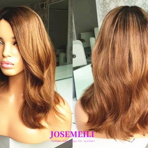 copper human hair wig preplucked hair Auburn Brown 360 lace wig glueless women wigs frontal lace wig for women gluessless wigs
