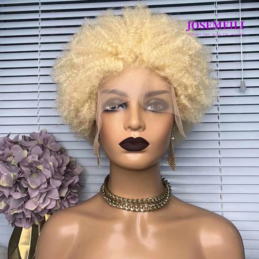 Perruque Courte Bouclée Blond Doré - Référence KIMBERLEY 24B, Marque PERUK - Synthétique, Neuve Avec étiquettes