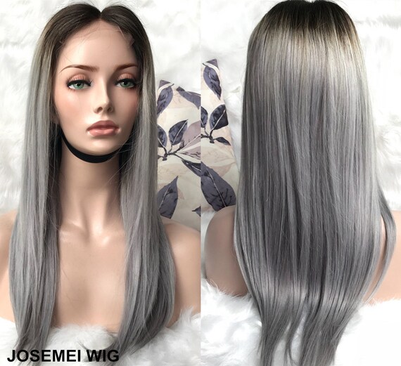 grey hair wig