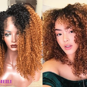 ombre 2tone 1B/30 human hair wig preplucked hair Auburn Brown 360 lace wigs glueless women wigs frontal lace wig for women gluessless wigs