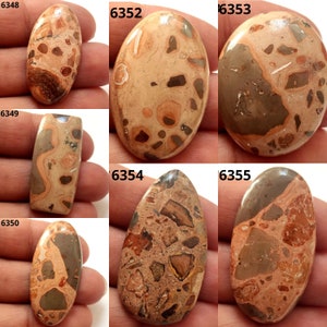 AAA+++Top Quality, Natural Leopardite Jasper Gemstone, Best Designer Leopardite Jasper, Hand Crafted Smooth Cabochon, Jewelry Making Stones.