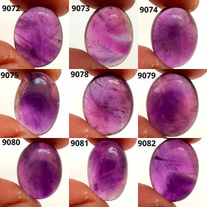 AAA+++ de haute qualité ! Pierres précieuses d&#39;améthyste, cabochon d&#39;améthyste violette naturelle, gemmes d&#39;améthyste africaine en vrac, incroyables cabochons lisses fabriqués à la main.