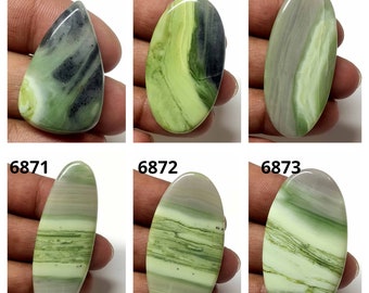 Trending Gemstone Top Quality Serpentine Cabochon stone for making jewelry Rare Design stone cabochon stone for jewelry making