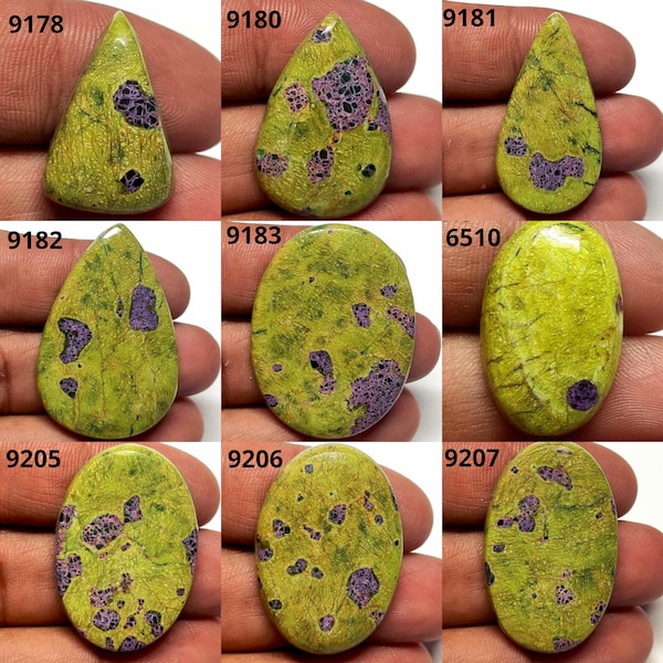 AAA+++High Quality! Atlantisite Gemstone, Natural Designer Atlantisite Stichtite Cabochons, Loose Atlantisite. Hand Crafted Smooth Cabochon.