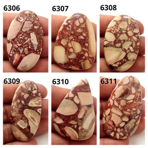 AAA+++ Quality, Natural Brecciated Mookaite Gemstone, Best Designer Brecciated Mookaite, Hand Crafted Smooth Cabochon, Jewelry Making Stones