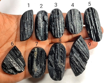 Natural Black Tourmaline Druzy Gemstone, Loose Black Tourmaline Druzy Gems, Top Quality, Black Tourmaline, Jewelry Making Gemstones, 11011
