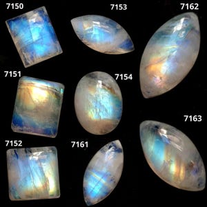 AAA+++Top Quality! Rainbow Moonstone, Natural White Rainbow Cabochon, Flashy Rainbow Moonstone, Hand Crafted Smooth Cabochon, Jewelry Making