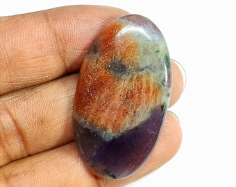 RARE!! IOLITE SUNSTONE Gemstone, Natural Iolite Sunstone Cabochon, Loose Iolite Sunstone Gems, Amazing Hand Crafted Smooth Cabochon.