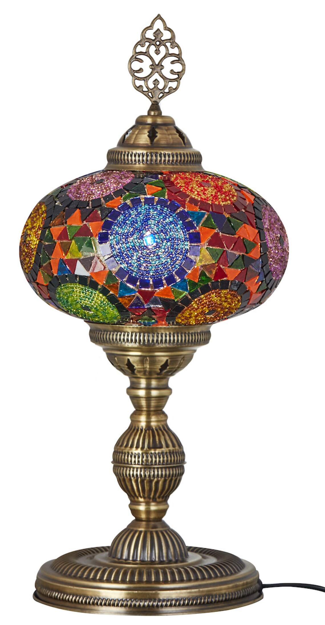 Xl Turkish Moroccan Mosaic Boho Table Bedside Lamp Lampshade Etsy