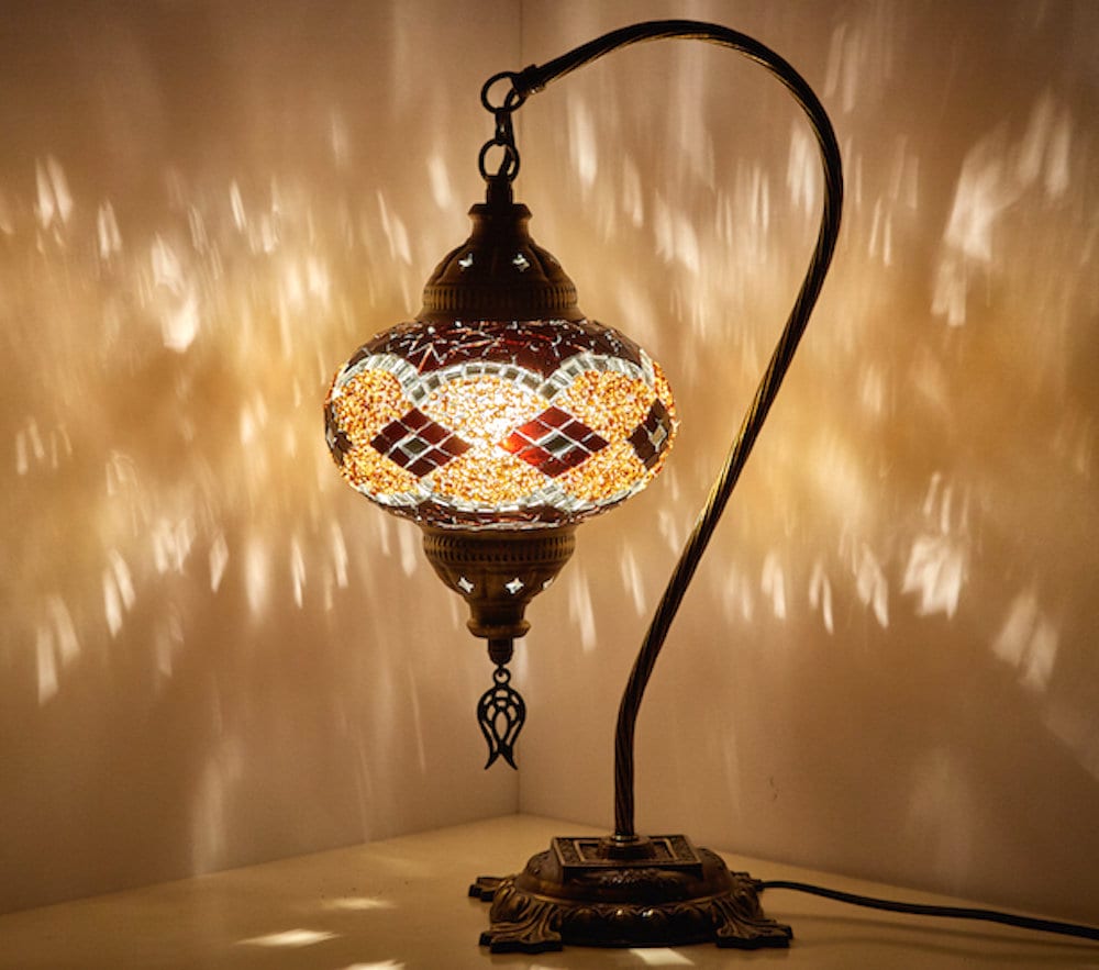 Mosaic Swan Lamp Turkish Mosaic Table Lamp Mosaic Night Light