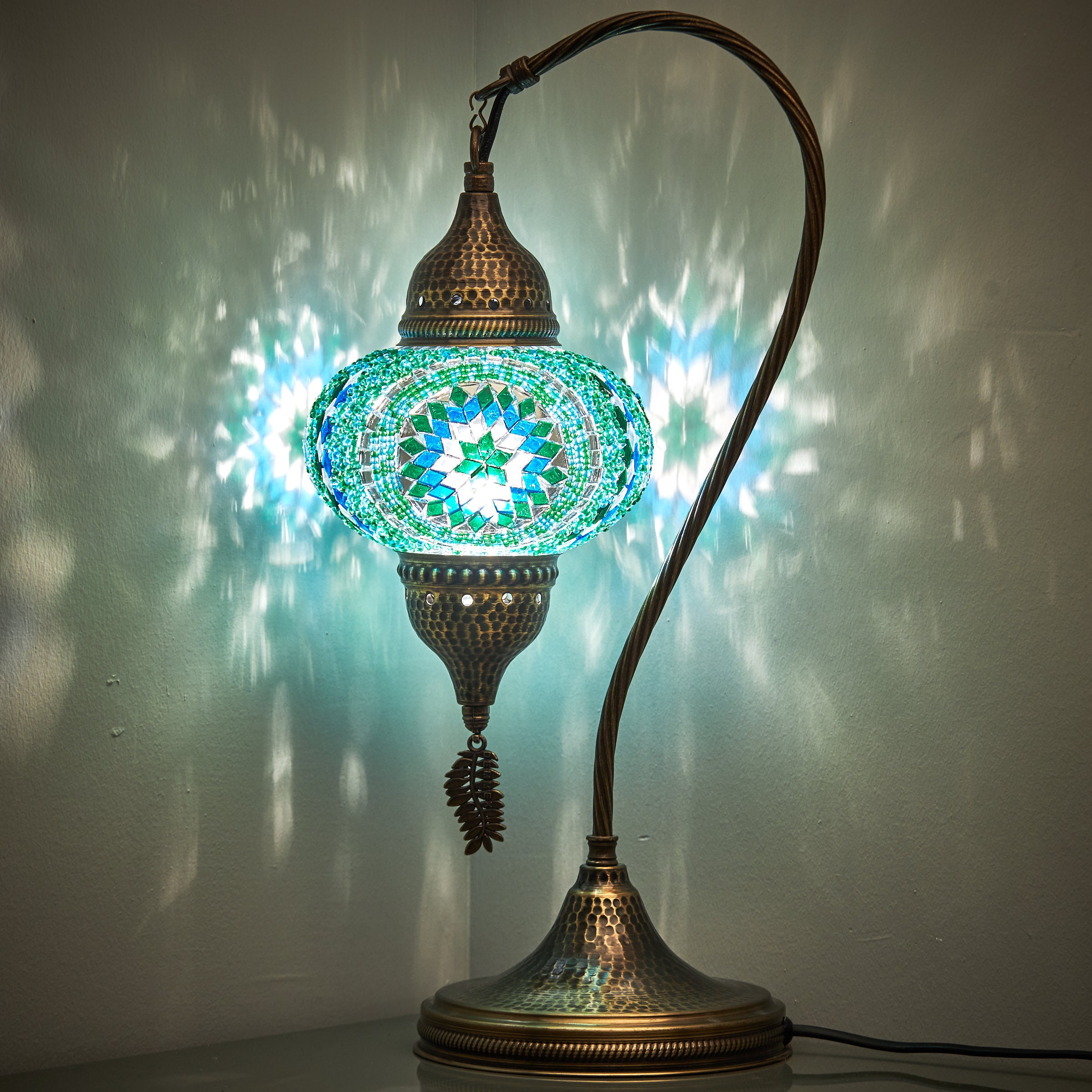 Turkish Moroccan Mosaic Bohemian Colorful Table Lamp BEST PRICE usa seller in VA 