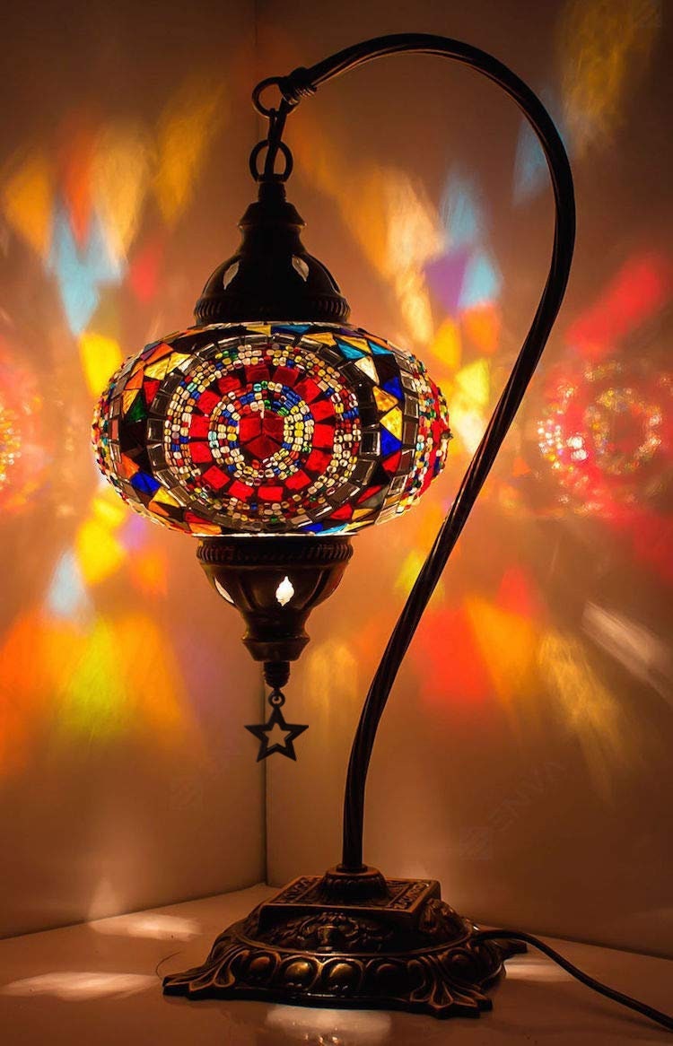 Handmade Turkish Moroccan Brown mosaïque Table Lampe Cadeau Unique Handmade Turkish Moroccan Brown mosaïque Table Lampe Cadeau Unique
