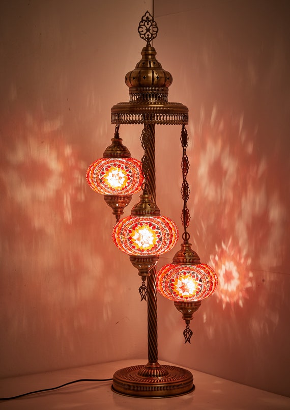 Free 3 Big Globes Floor Lamp Turkish Moroccan Mosaic Floor Lamp Turkish Moroccan Mosaic