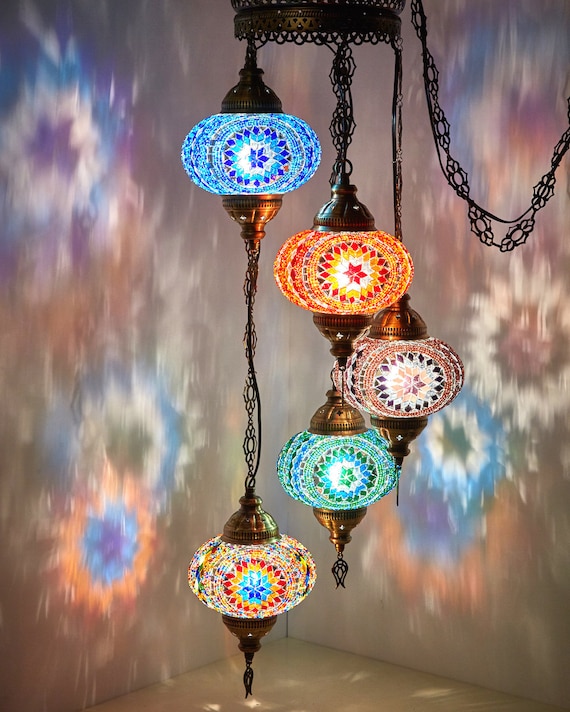 Chandelier, Ceiling Lights, Turkish Lamps, Hanging Mosaic Lights, Pendant, Red Glass, Color Glass, Moroccan Lantern, 5 Bulbs, Express Shipping Chandelier, Ceiling Lights, Turkish Lamps, Hanging Mosaic Lights, Pendant, Red Glass, Color Glass, Moroccan Lantern, 5 Bulbs, Express Shipping