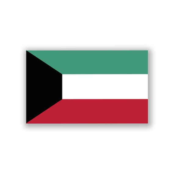 Kuwait Flag Vinyl Decal Sticker ** 5 Sizes