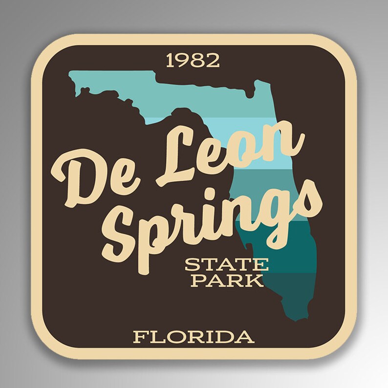 De Leon Springs Florida State Park Decal Sticker 4inches Etsy