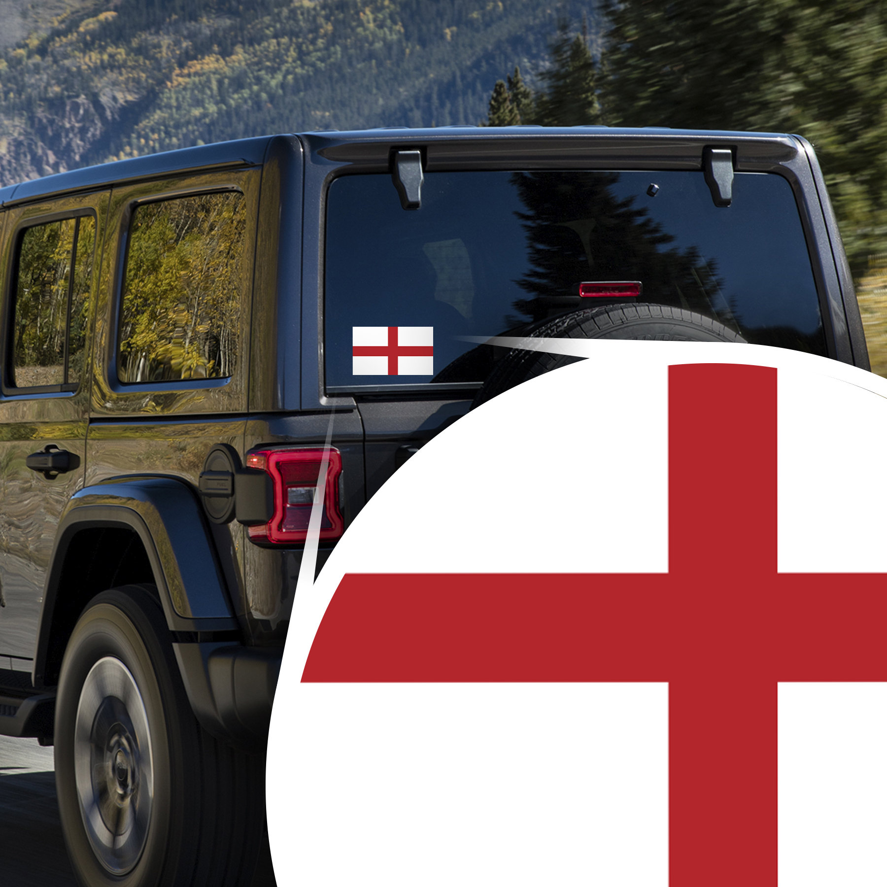 England Flag Decal Stickers Official Flag of England Stickers 5