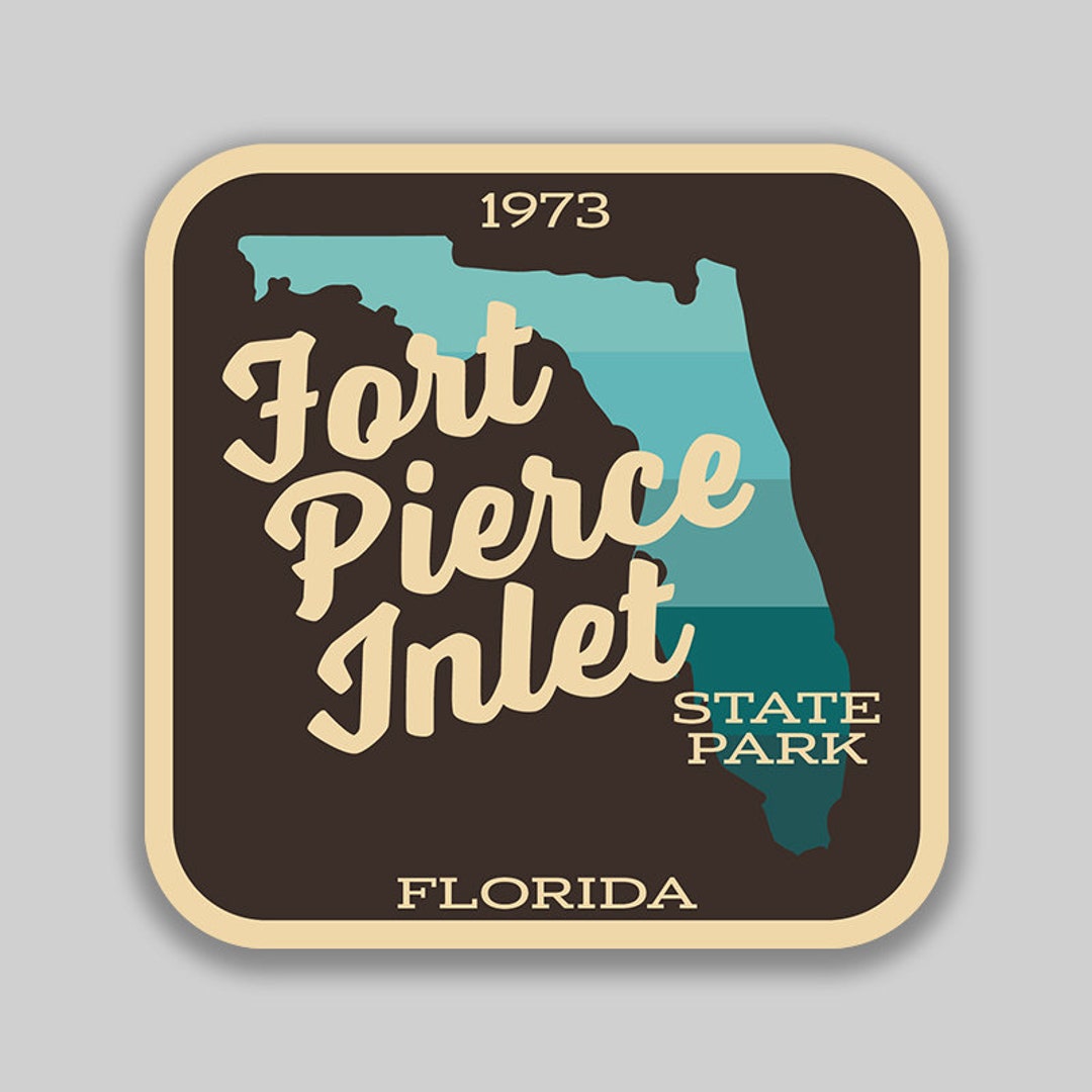 Fort Pierce Inlet State Park Florida Decal Sticker | 4-inches | Premium ...