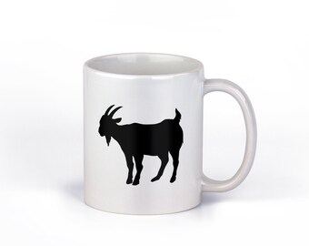 Goat Coffee Mug | Greatest Of All Time, 11-Ounce Ceramic Cup