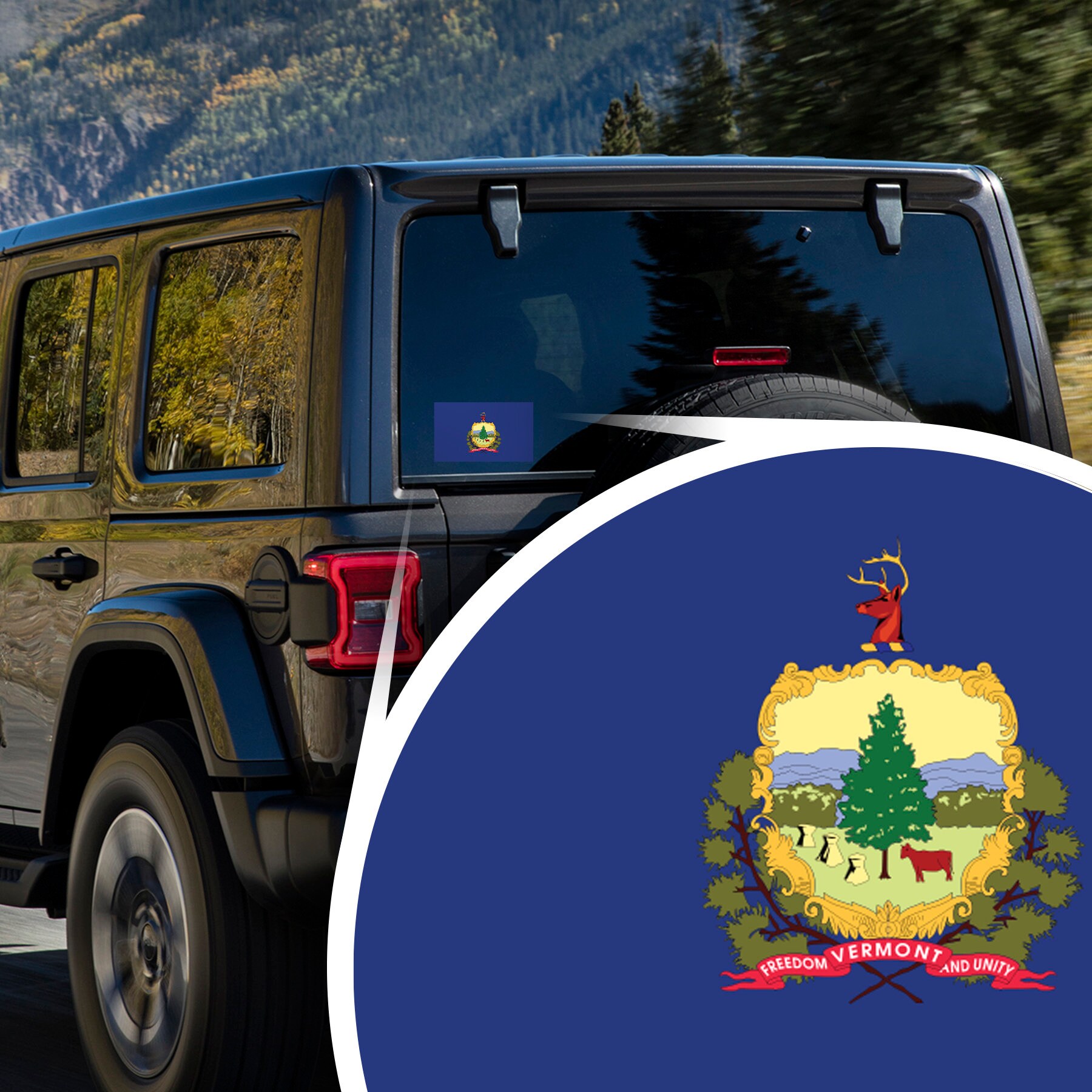 Vinyl Decals 5x3 Vermont State Flag Decal Sticker 2-Pack - 5x3 Inch ...