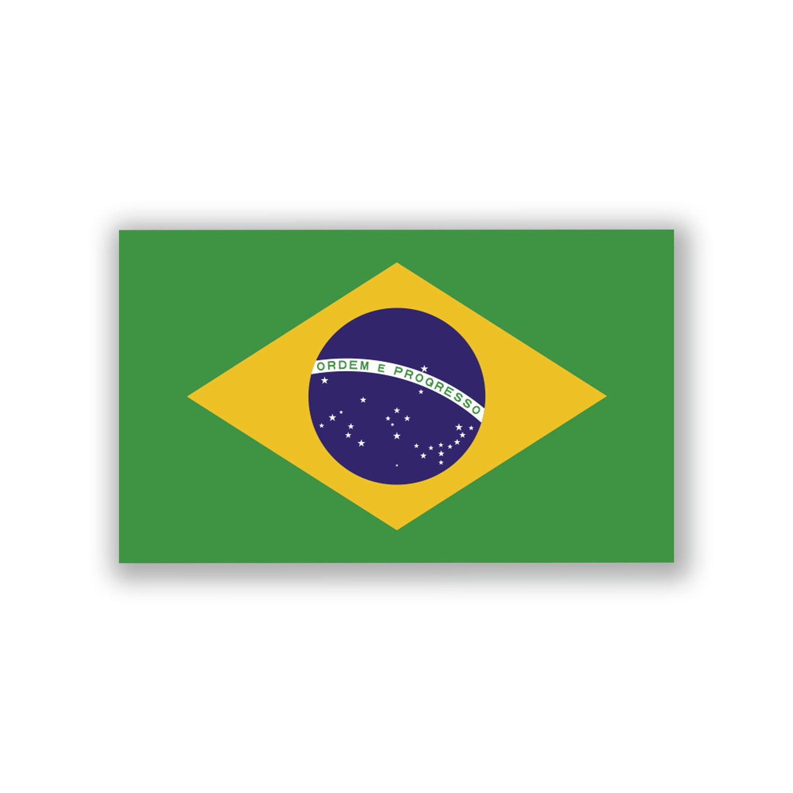 Brazil Flag Decal Stickers Official Flag of Brazil Stickers Etsy