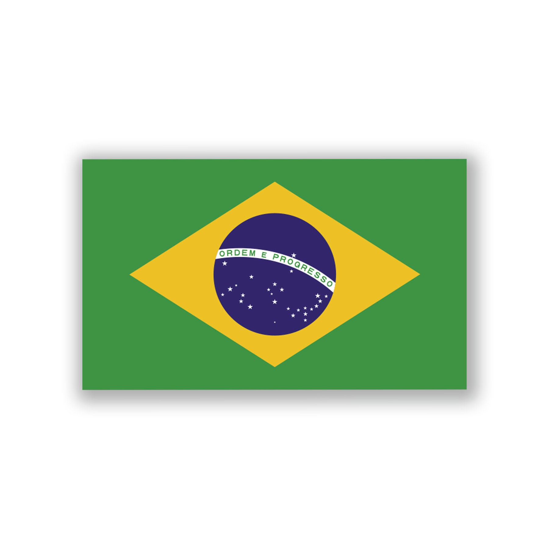 Brazil Flag Decal Stickers Official Flag of Brazil Stickers 5