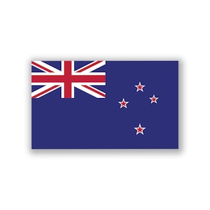 New Zealand Flag Decal Sticker | 5-Inches By 3-Inches | Premium Quality Vinyl | PD496
