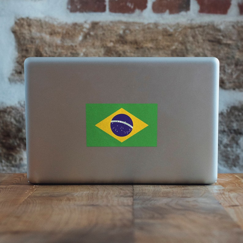 Brazil Flag Decal Stickers Official Flag of Brazil Stickers Etsy