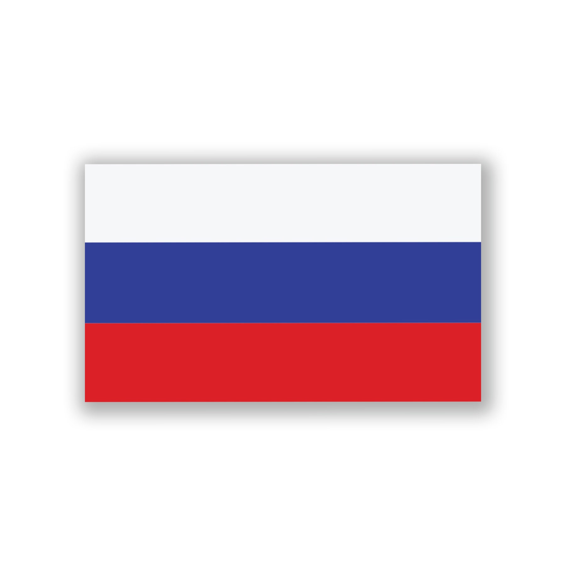 Russia Flag Decal Sticker 5-inches by 3-inches Premium Quality Vinyl PD516  