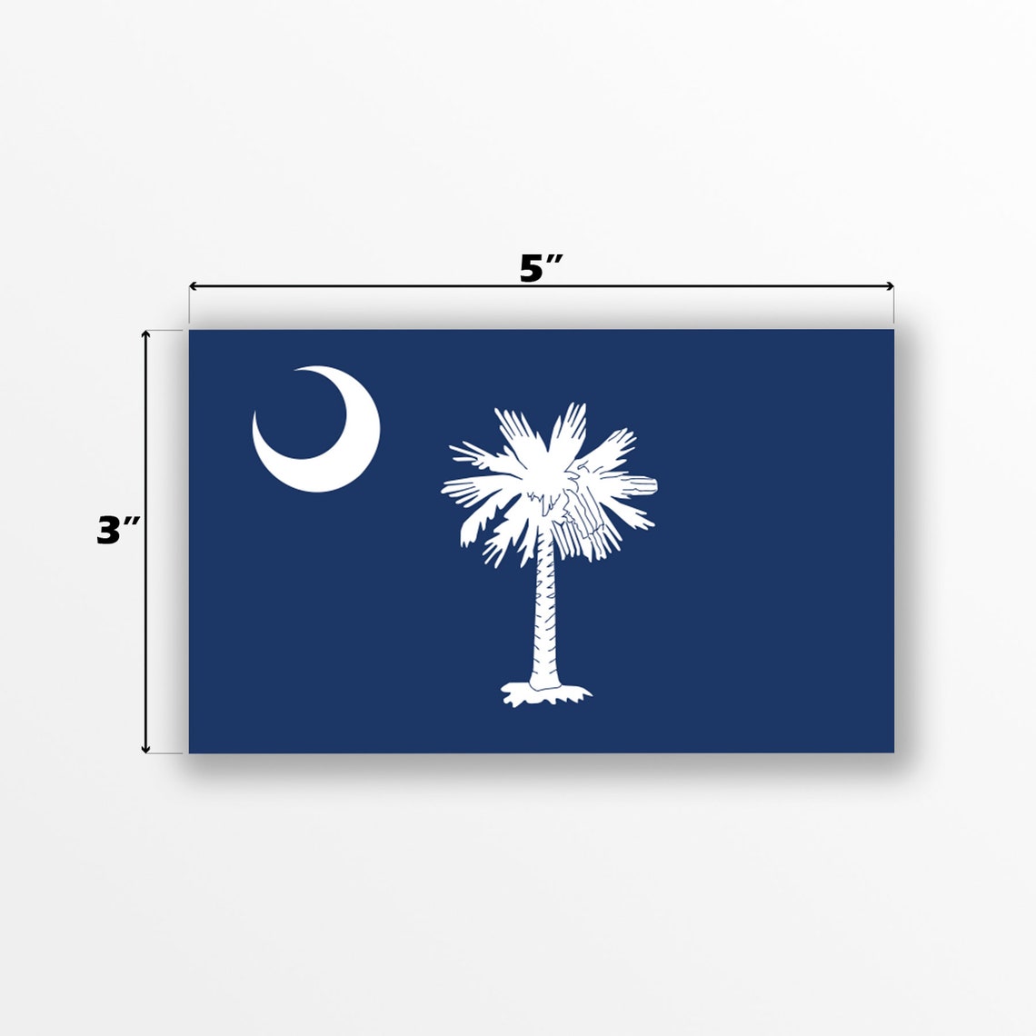 South Carolina State Flag Decal Stickers Official Flag Of Etsy