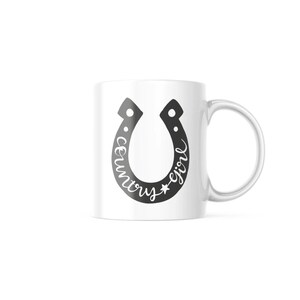 Country Girl Mugs, 11-Ounce White Ceramic Coffee Mug Country Girl Mugs For Women, Rodeo Gifts, Country Coffee Mugs, Country Stuff M321