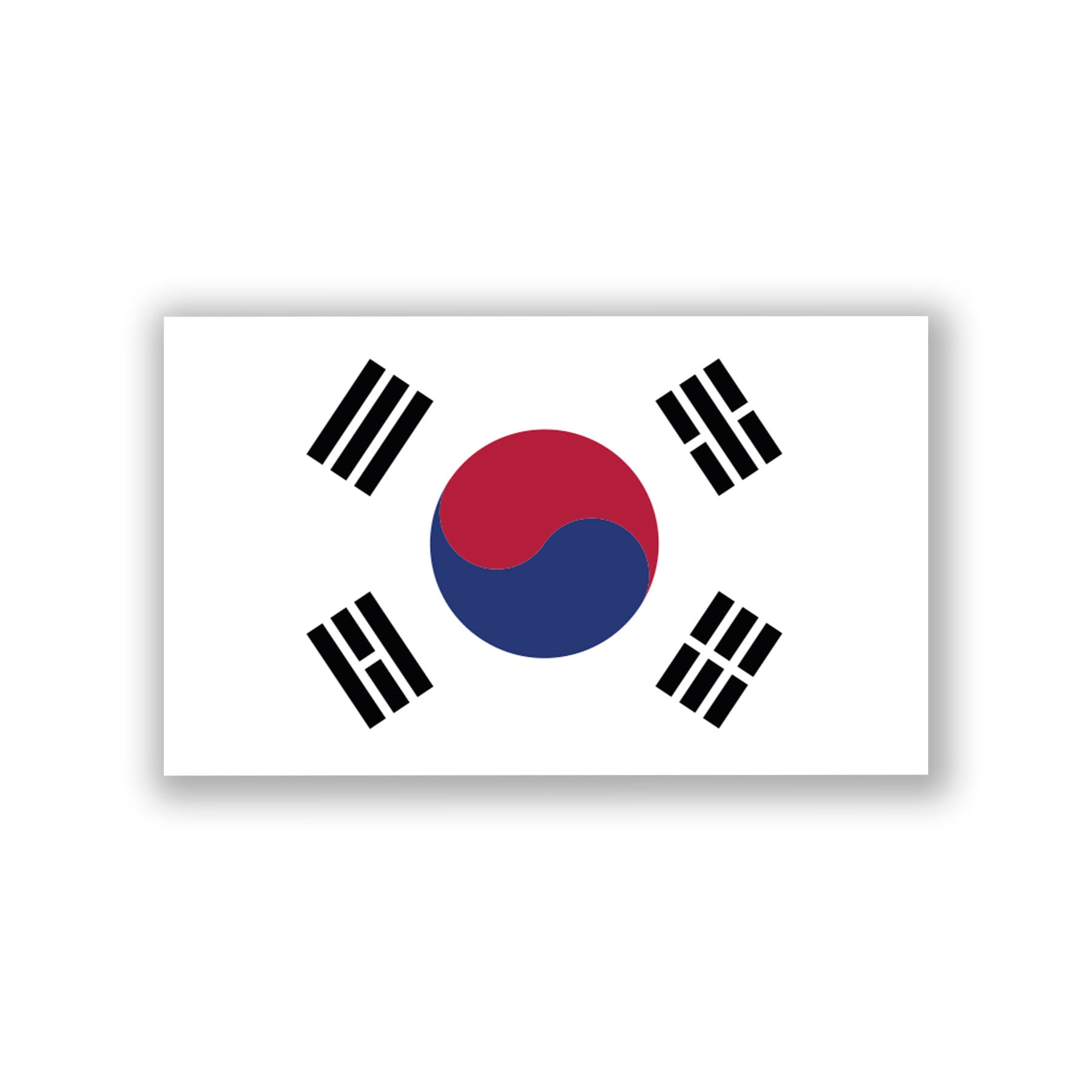 South Korea Flag Decal Sticker 5inches by 3inches Etsy