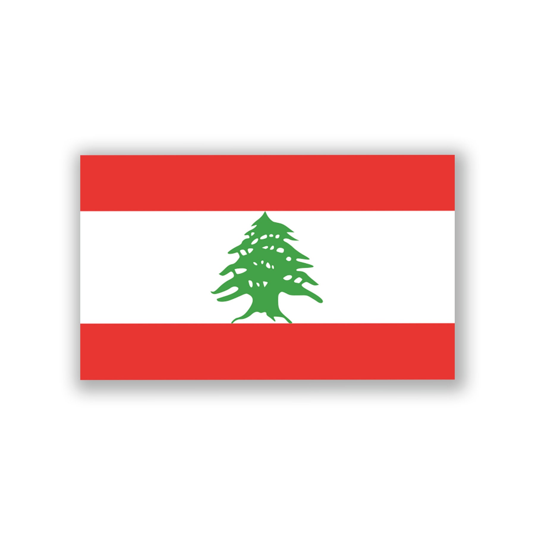 Lebanon Flag Decal Sticker 5inches by 3inches Premium Etsy