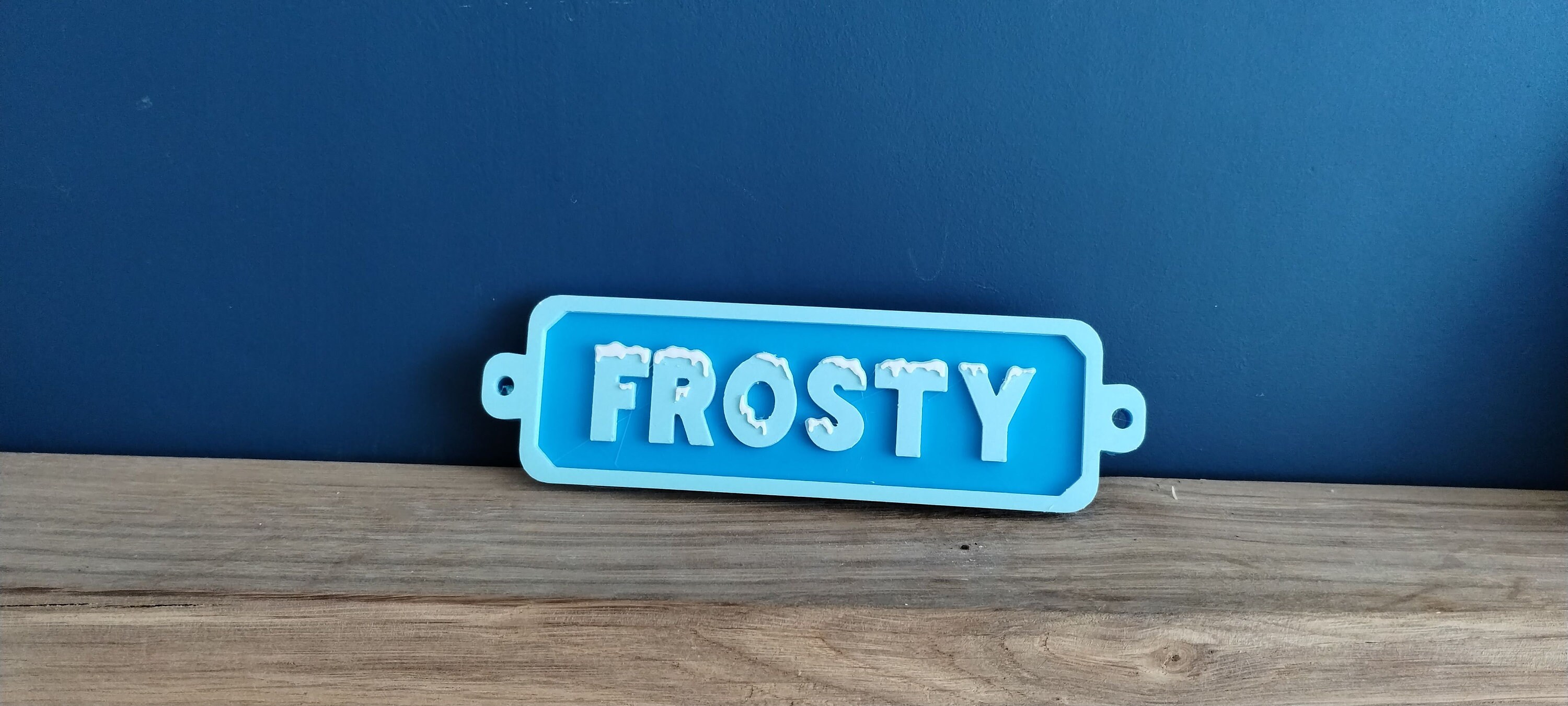 Frosty Username Plaque - Etsy