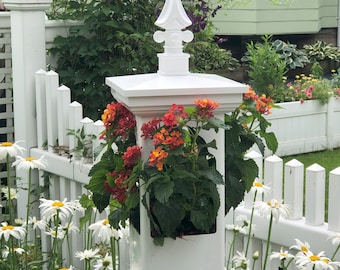Vinyl Post Planter: Weatherable Outdoor Decor for 5-inch Posts