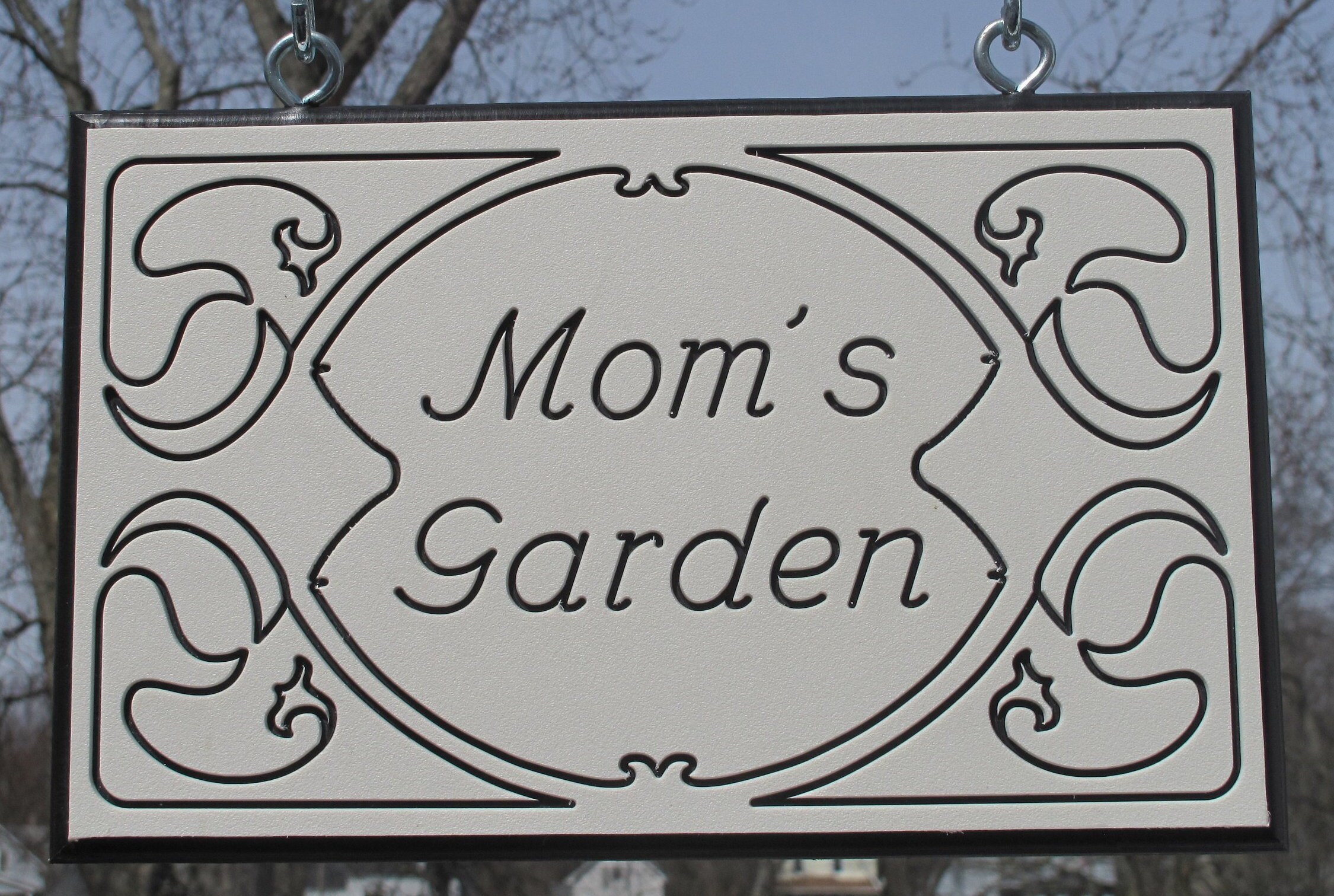 Moms garden stock standard engraved signs King colorcore Etsy