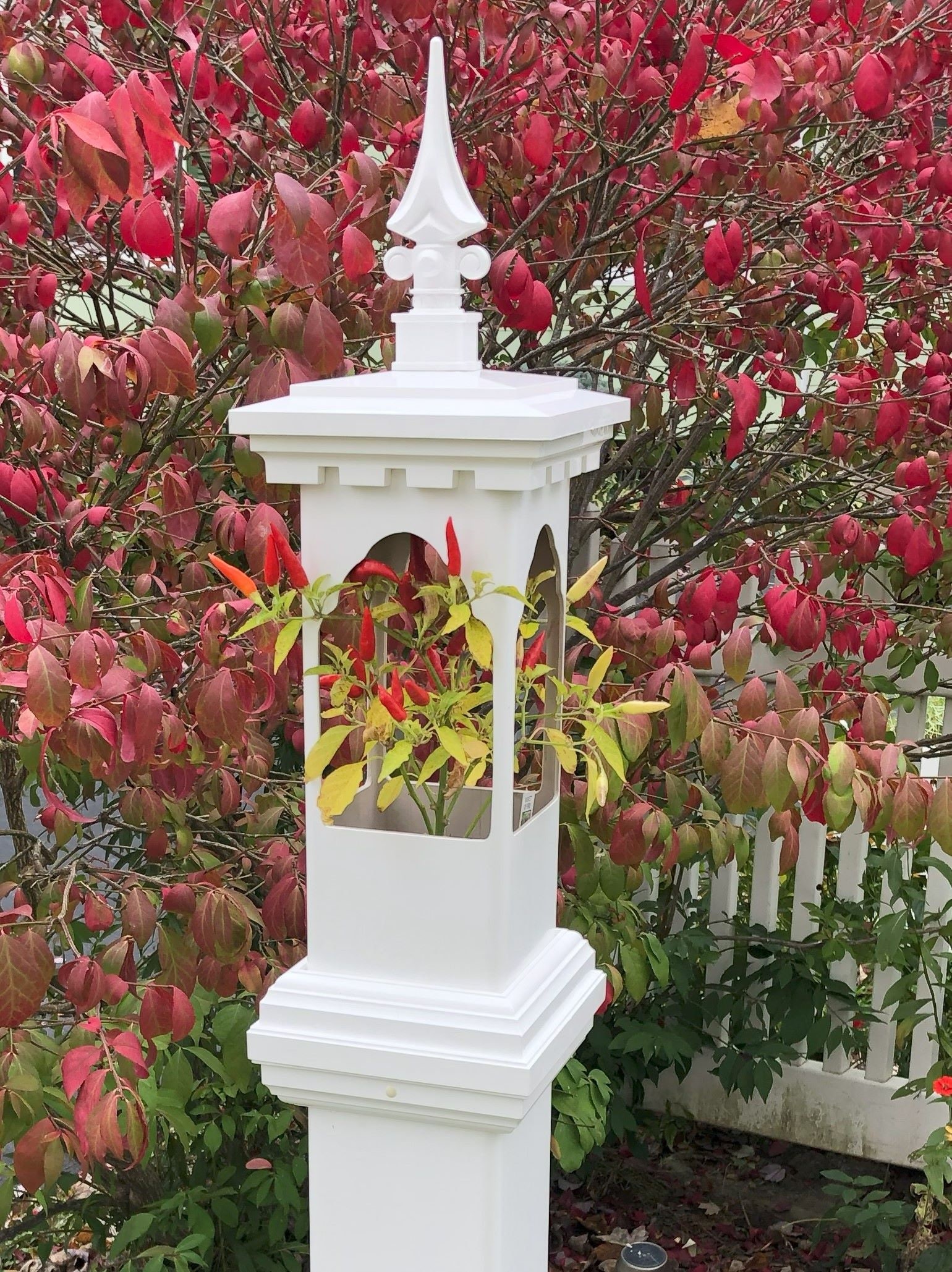 Decorative Pvc Posts 5-inch PVC Post Planter: Weatherable Outdoor Garden Decor Alternative ...