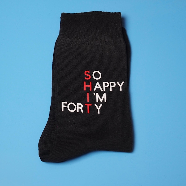 40th birthday gift/ 40th gift mum, Dad, friends/ Swear socks/Novelty socks/ Casual socks/ Unisex socks/ Hello 40/ 1986 birthday gift