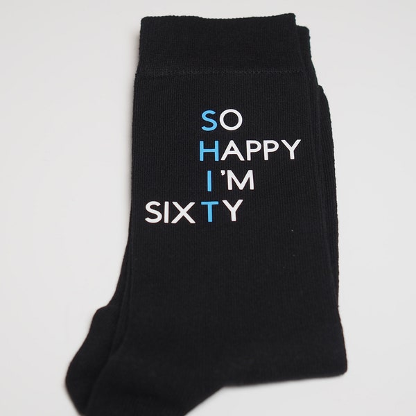 Shit socks/60th birthday socks/ 60th birthday gift/ Unisex socks/ Casual socks/Swear socks