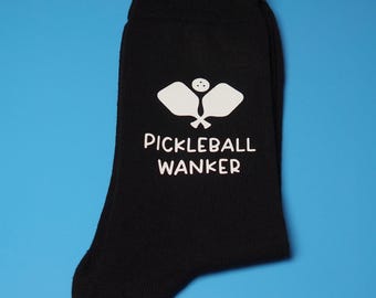 Pickleball Socks/ Pickleball gift Dad/ Pickleball gift Mum/ Novelty pickleball socks/ Personalised pickleball socks