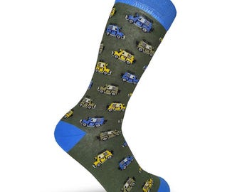 Jeep lover birthday socks /30th gift Men & Women gift/ 50th birthday / Sons 40th off roading socks/  Organic cotton socks