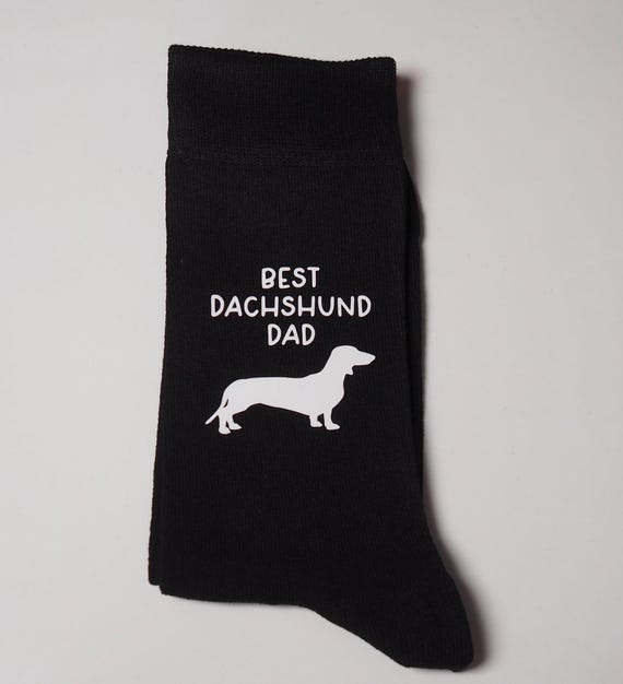 Dachshund socks/ Best dachshund Dad gift/ Dachshund gift/ Dachshund gift for him/ Novelty dachshund socks