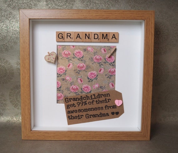 Mothers Day Birthday Nana Nannan Grandma Granny Framed Grandchildren Gift