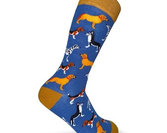 Funny Dog lover birthday socks /50th gift Men & Women gift/ Organic cotton socks/ 30th dogs socks/ 40th gift Dad/ 60th socks Mum
